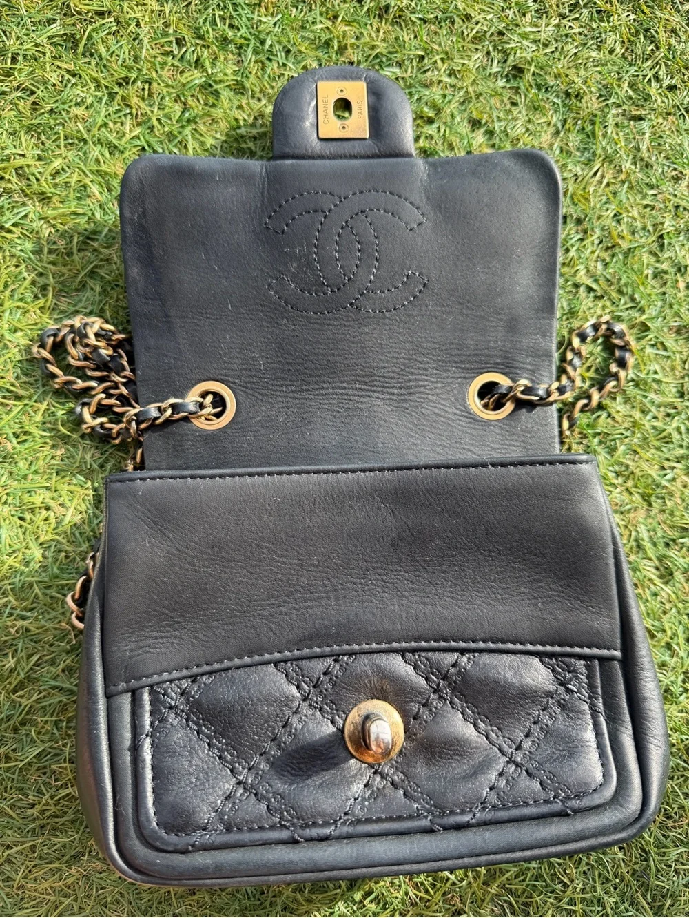 RARE Chanel Sheriff's Star Mini Classic Flap Bag
